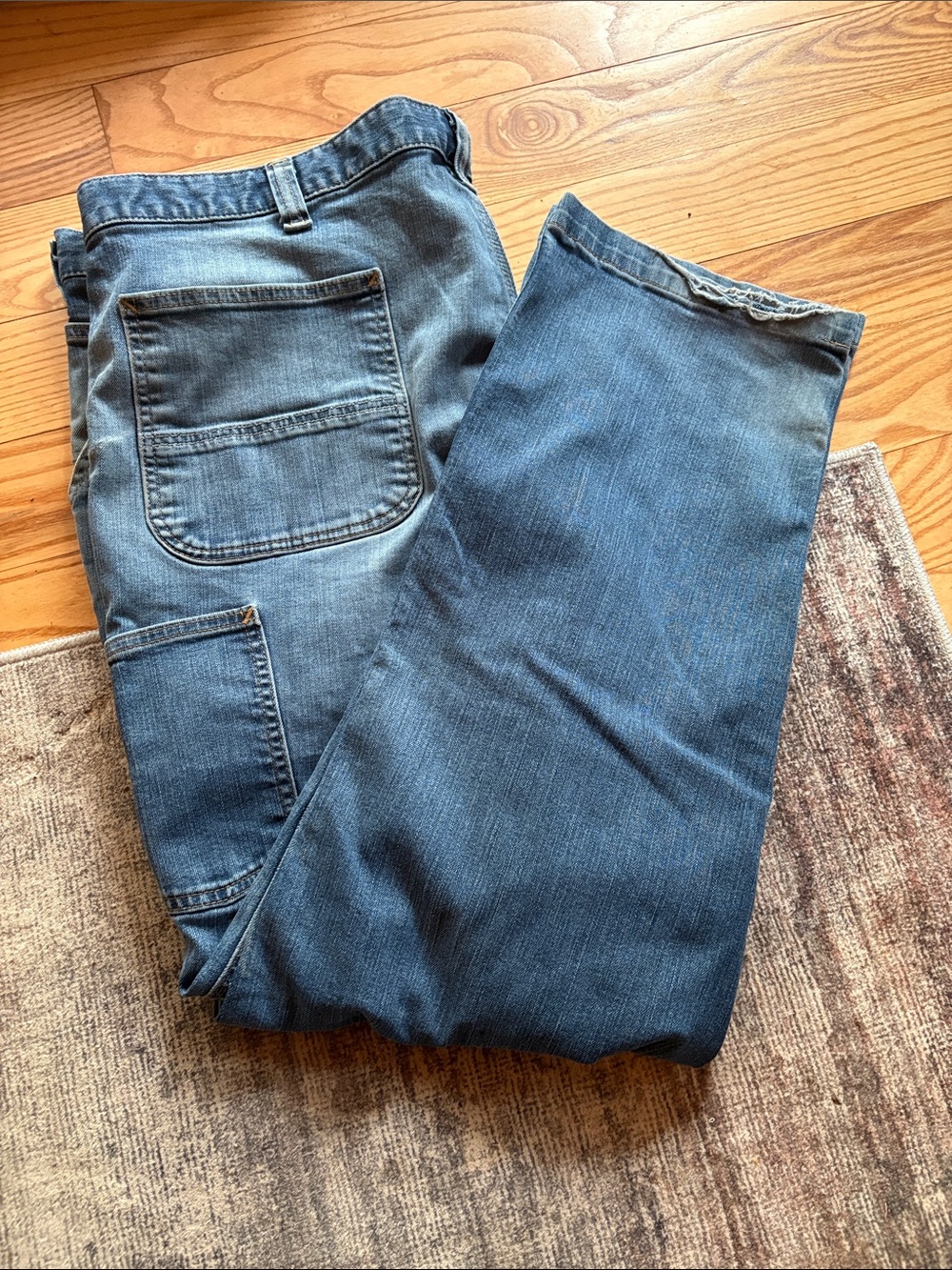 Carhartt Carpenter Pants Men’s W44 L30   Faded Jeans Relaxed Fit